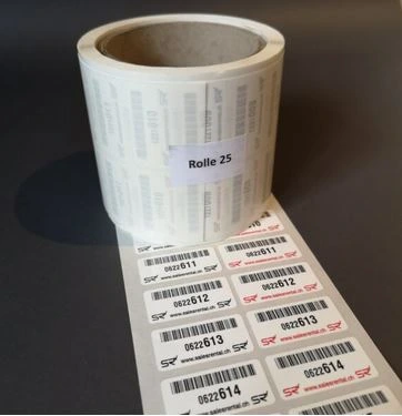 [Art.Nr. B70070] Barcode-Etiketten-Code 7-stellig